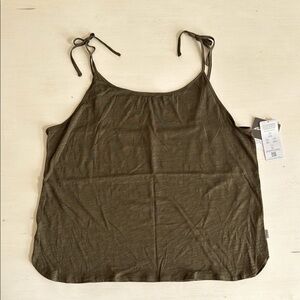 Eddie Bauer Olive Green Women's Tank Top NWT sz XL